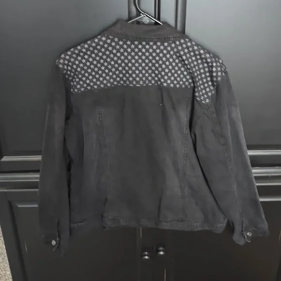 DG2 by Diane Gilman Black Jacket with Flag Design - Picture 3 of 6